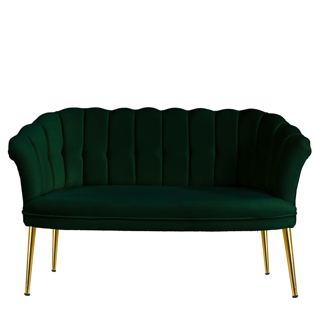 Canapea fixă 2 locuri Daisy metal auriu, Diverse culori, 103x44x51 cm - Verde | SKU: 118BRN1498 | Canapea fixă 2 locuri Daisy metal auriu, 103x44x51 cm, varianta Verde, produs pentru amenajarea locuinței, disponibil online în România la CasaMob