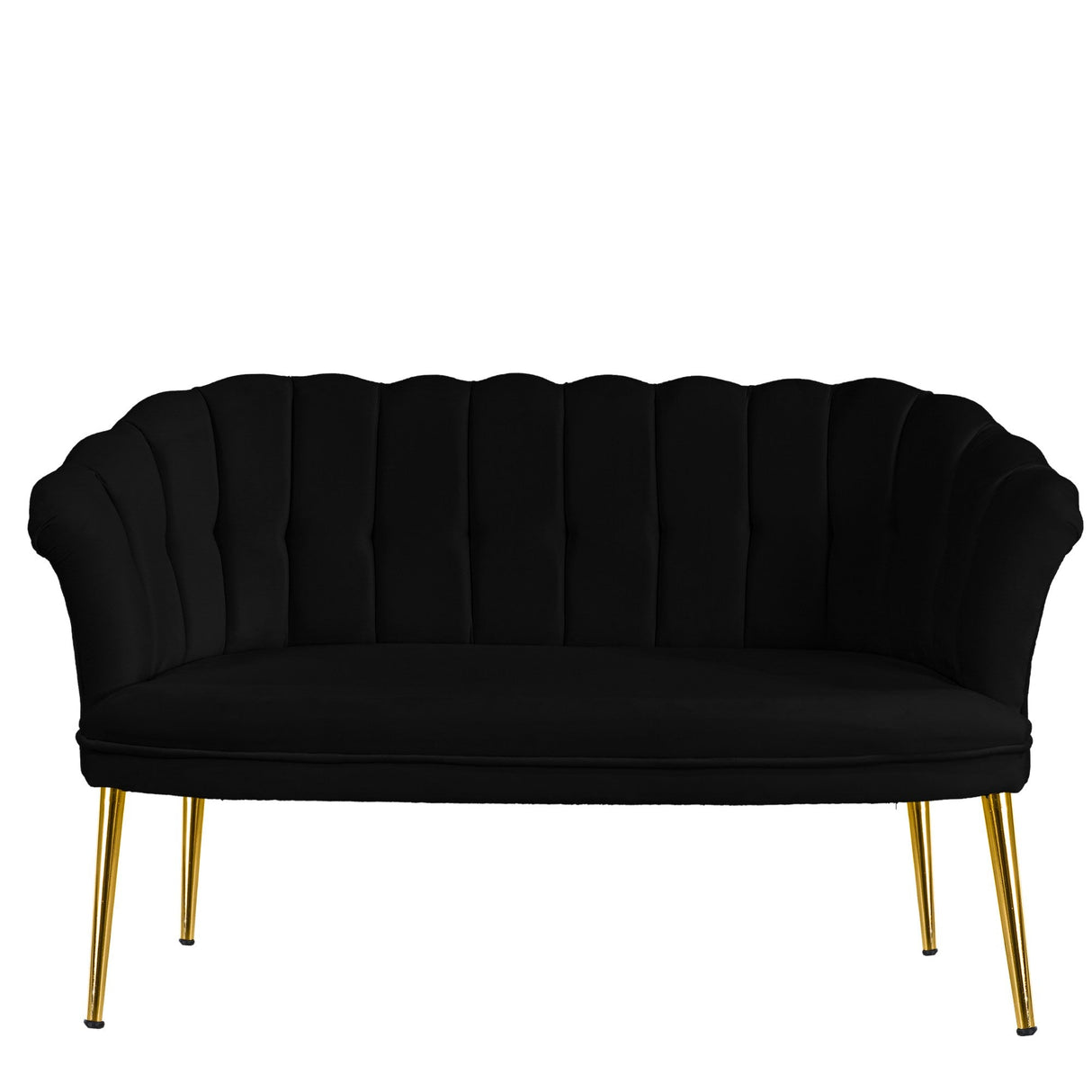 Canapea fixă 2 locuri Daisy metal auriu, Diverse culori, 103x44x51 cm - Negru | SKU: 118BRN1503 | Canapea fixă 2 locuri Daisy metal auriu, 103x44x51 cm, varianta Negru, produs pentru amenajarea locuinței, disponibil online în România la CasaMob