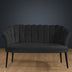 Fumuriu | SKU: 118BRN1505 | Canapea fixă 2 locuri Daisy metal negru, 103x44x51 cm, varianta Fumuriu, produs pentru amenajarea locuinței, disponibil online în România la CasaMob