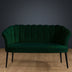 Verde | SKU: 118BRN1507 | Canapea fixă 2 locuri Daisy metal negru, 103x44x51 cm, varianta Verde, produs pentru amenajarea locuinței, disponibil online în România la CasaMob