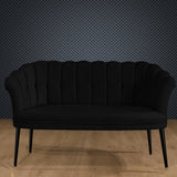 Canapea fixă 2 locuri Daisy metal negru, Diverse culori, 103x44x51 cm - Negru | SKU: 118BRN1511 | Canapea fixă 2 locuri Daisy metal negru, 103x44x51 cm, varianta Negru, produs pentru amenajarea locuinței, disponibil online în România la CasaMob