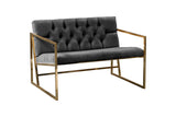 Canapea fixă 2 locuri Oslo auriu, Diverse culori, 109x75x74 cm - Fumuriu | SKU: 118BRN1556 | Canapea fixă 2 locuri Oslo auriu, 109x75x74 cm, varianta Fumuriu, produs pentru amenajarea locuinței, disponibil online în România la CasaMob