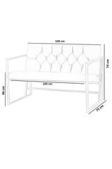 Canapea fixă 2 locuri Oslo auriu, Diverse culori, 109x75x74 cm - Roșu cărămiziu | SKU: 118BRN1557 | Canapea fixă 2 locuri Oslo auriu, 109x75x74 cm, varianta Roșu cărămiziu, produs pentru amenajarea locuinței, disponibil online în România la CasaMob