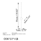 Aplică de perete Sword - 13486, Alb, Ø7x10 cm