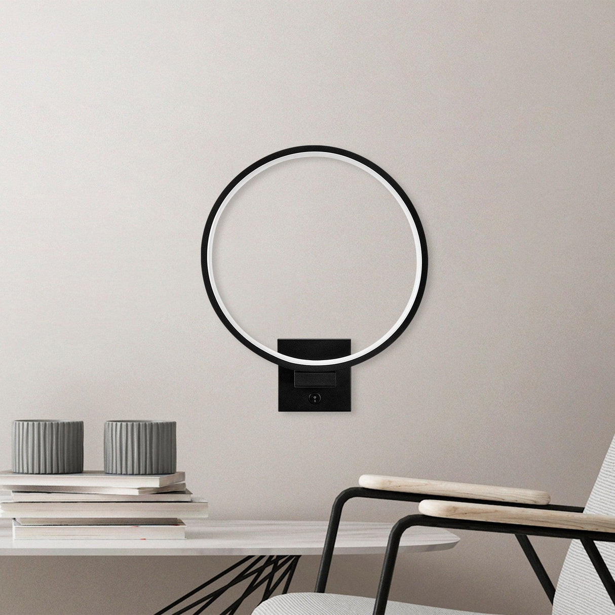 Aplica de perete Circle 13309, Negru - Negru, SKU 119FRS1105