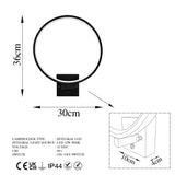 Aplica de perete Circle 13309, Negru - Negru, SKU 119FRS1105