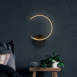 Aplica de perete Moon Circle 13328, Negru - Negru, SKU 119FRS1107
