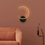 Aplica de perete Moon Circle 13328, Negru - Negru, SKU 119FRS1107