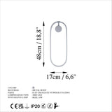 Aplica de perete 13556, Negru - Gri, SKU 119FRS1121
