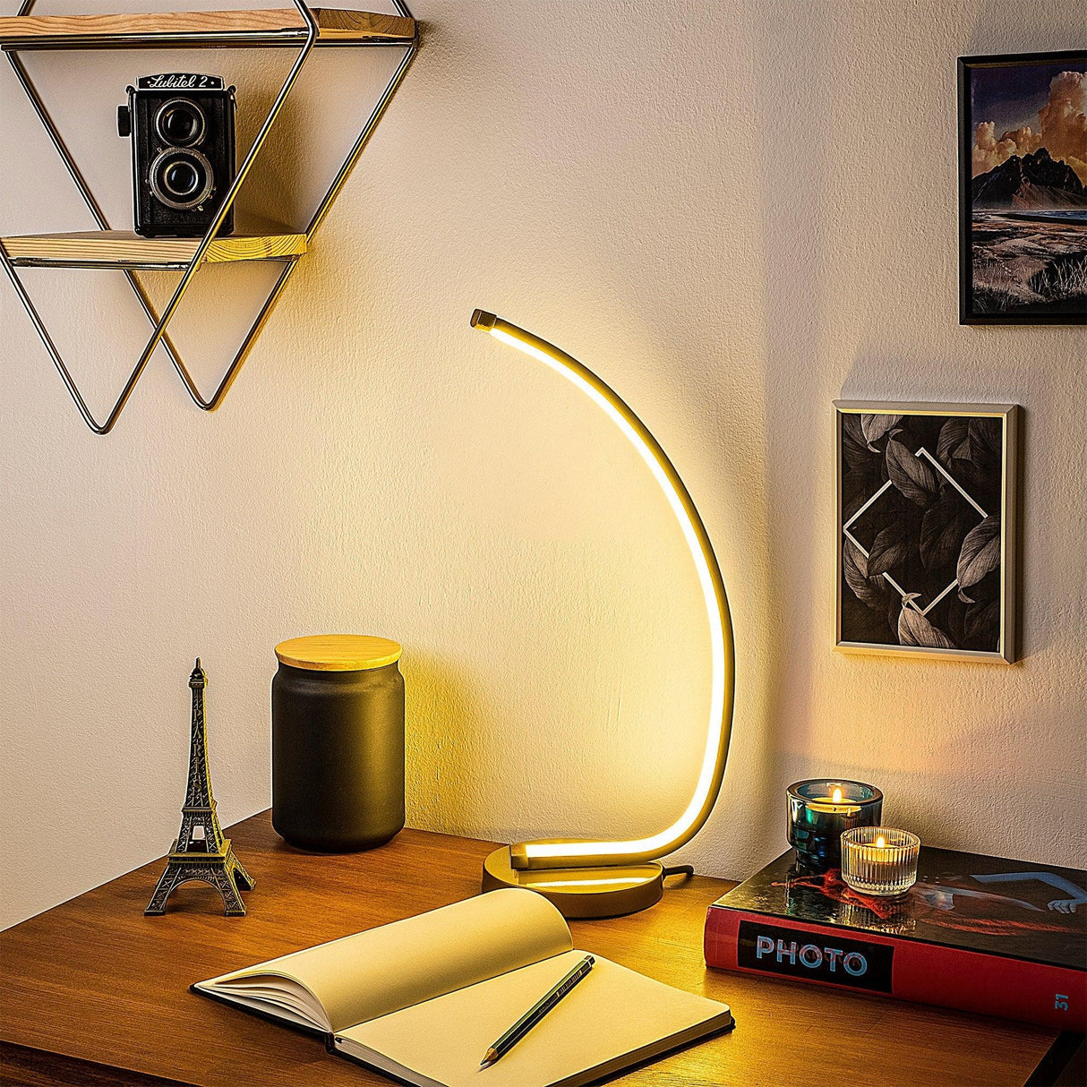 Veioză Bevel Table Lamp 13322, Auriu
