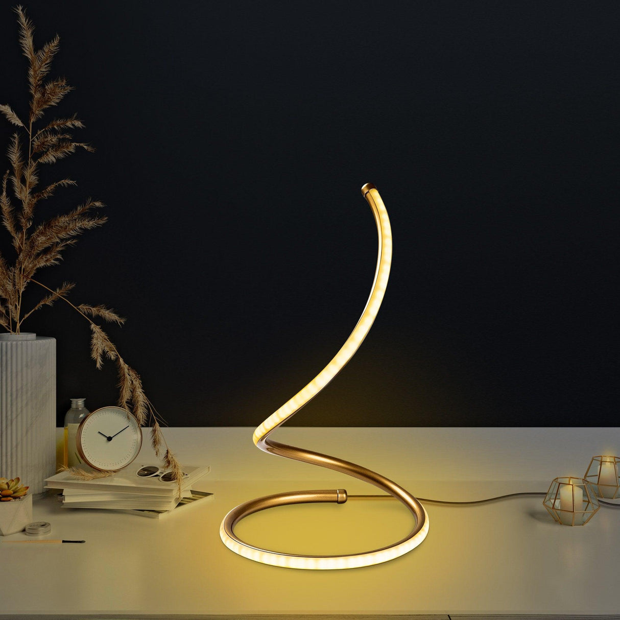 Veioză Arc Table Lamp 13286 - Auriu, SKU 119FRS1411