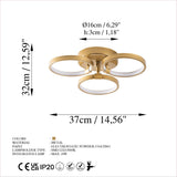 Candelabru Halka-13311, Auriu