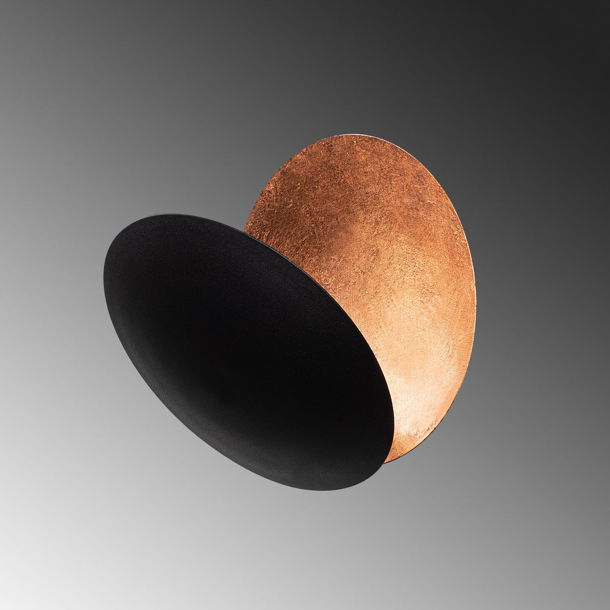 Aplică de perete Yosma-13639, Negru - Copper, Ø25x25 cm