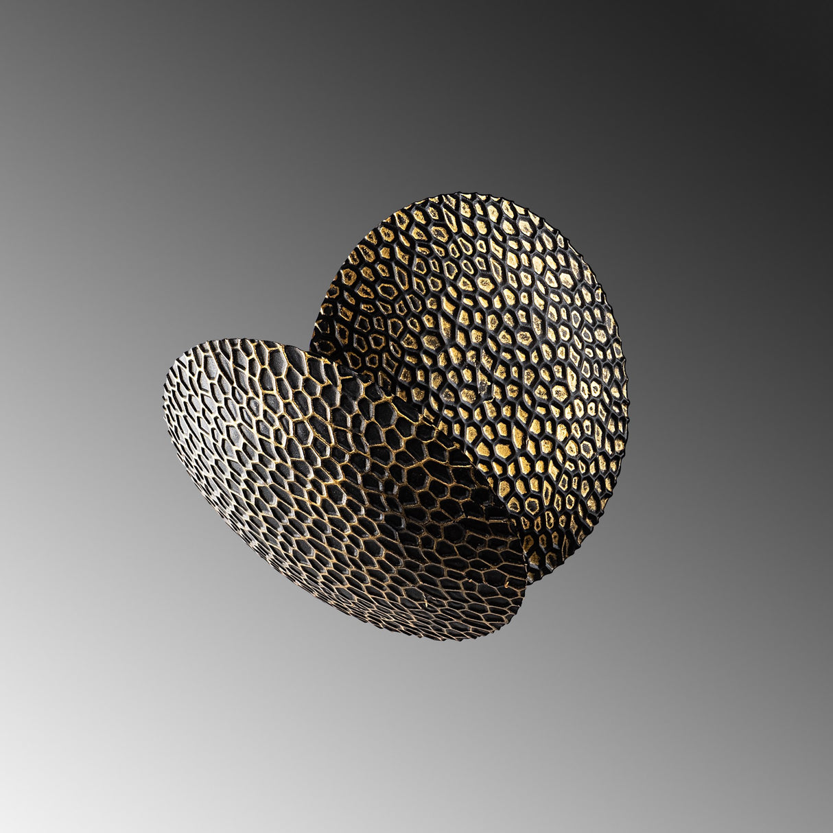 Aplică de perete Yosma-13643, Negru - Auriu, Ø21x21 cm