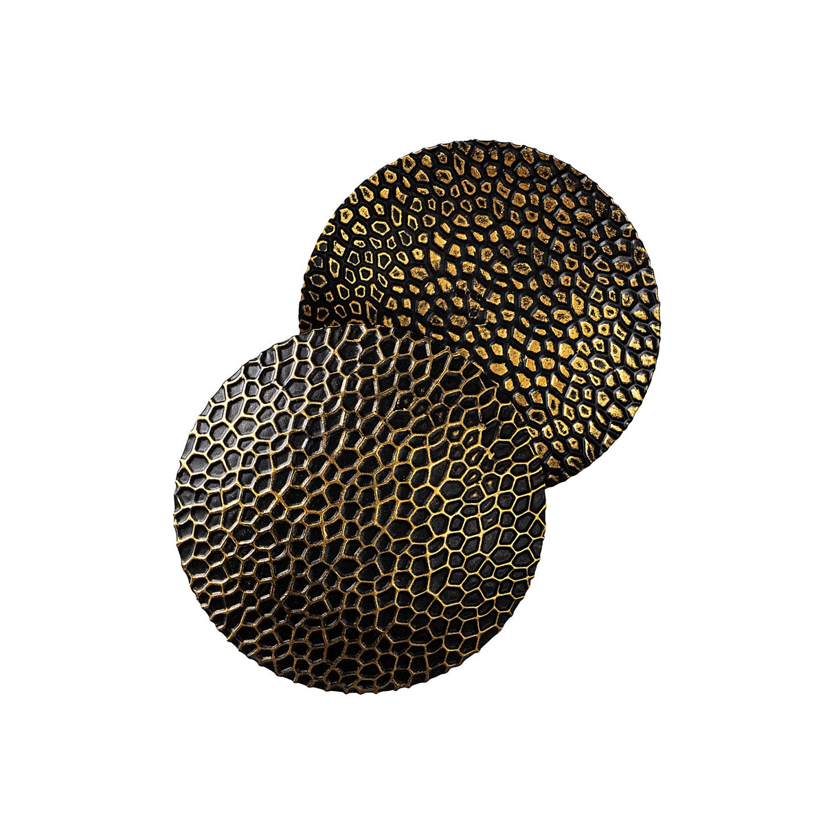 Aplică de perete Yosma-13643, Negru - Auriu, Ø21x21 cm