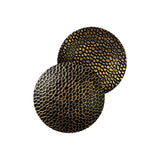 Aplică de perete Yosma-13643, Negru - Auriu, Ø21x21 cm