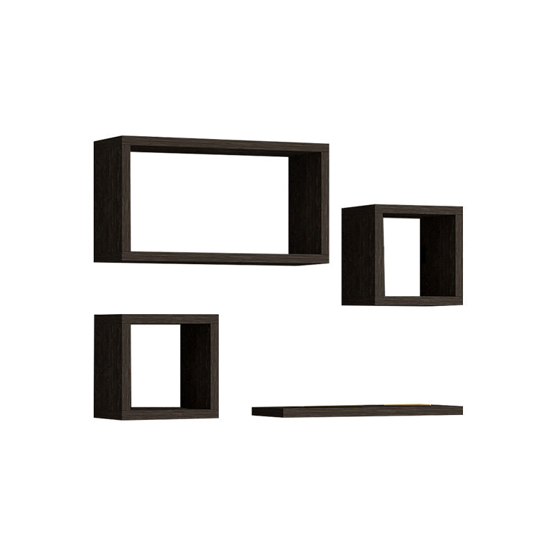 Set rafturi de perete 3 buc Babine  Alb - Antracit - Stejar 84x15x44 cm - Set rafturi de perete 3 buc Babine  Alb - Antracit - Stejar 84x15x44 cm - 120-000449