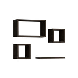 Set rafturi de perete 3 buc Babine  Alb - Antracit - Stejar 84x15x44 cm - Set rafturi de perete 3 buc Babine  Alb - Antracit - Stejar 84x15x44 cm - 120-000449