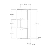 Dulap bucatarie Guzel  Alb 60x31x140 cm