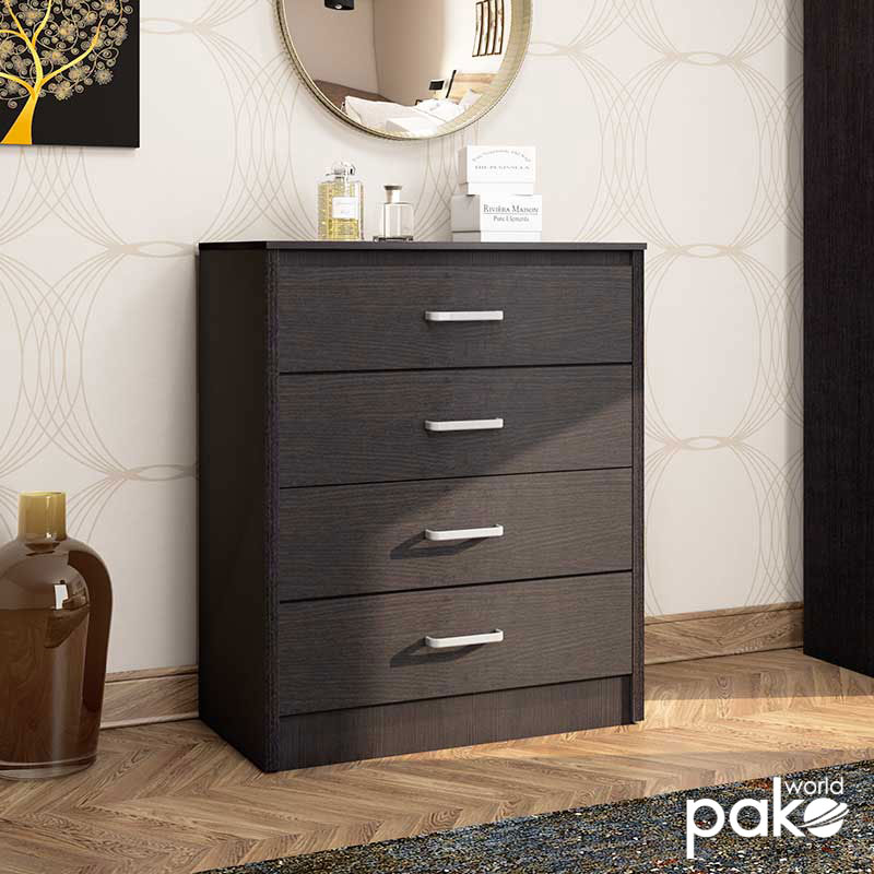 Comoda cu 4 sertare OlympusStejar 80x40x95 40x80 - Wenge