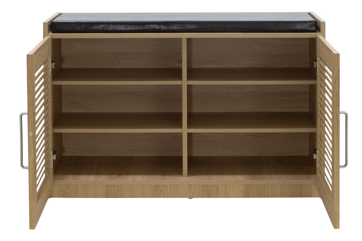Dulap pantofi cu banca Crispy  94x35x60cm - Sonoma