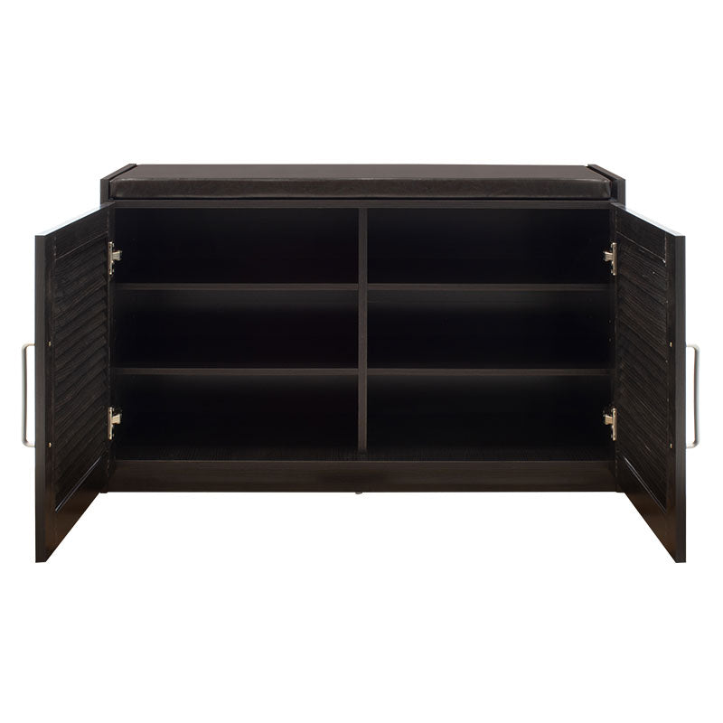 Dulap pantofi cu banca Crispy  94x35x60cm - Maro