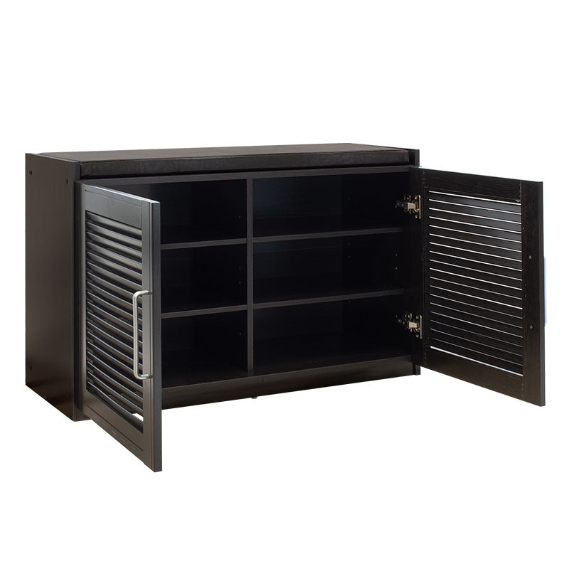 Dulap pantofi cu banca Crispy  94x35x60cm - Maro