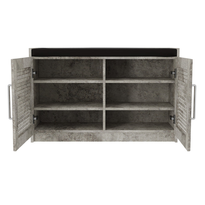 Dulap pantofi cu banca Crispy  94x35x60cm - Antracit