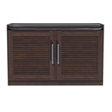 Dulap pantofi cu banca Crispy  94x35x60cm - Nuc