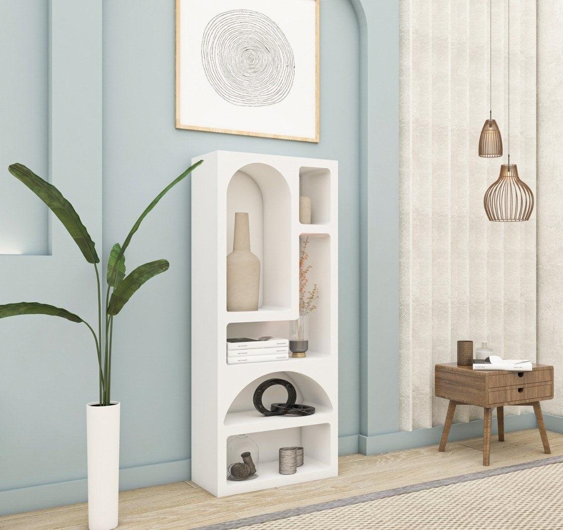Bibliotecă Venüs, Diverse culori, 60x32x150 cm - Alb | SKU: 125GLN1221 | Bibliotecă Venüs, 60x32x150 cm, varianta Alb, produs pentru amenajarea locuinței, disponibil online în România la CasaMob