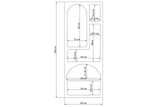 Bibliotecă Venüs, Diverse culori, 60x32x150 cm - Antracit | SKU: 125GLN1223 | Bibliotecă Venüs, 60x32x150 cm, varianta Antracit, produs pentru amenajarea locuinței, disponibil online în România la CasaMob