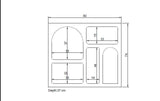 Mobilă Lesa 80x35 - Anthracite, SKU 125GLN1224