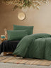 Verde - Negru | SKU: 129CTN6605 | Set lenjerie de pat dublă Crash, 240x260 cm, varianta Verde - Negru, produs pentru amenajarea locuinței, disponibil online în România la CasaMob