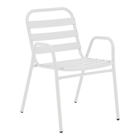 Set masă cu 4 scaune, stil modern, metal și sticlă, alb, 120x70x70cm - Model Sussie Ensure
