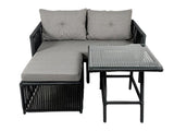 Set De Lounge De Grădină Shangai 8, Crem, 158X62X62 Cm - Gri, SKU 134JML1215