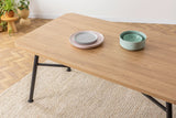 Masă dining Nala 90, Natur, 160x75x90 cm
