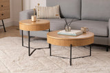 Set 2 măsuțe de cafea Islo, Diverse culori, Diverse dimensiuni - Natur - 70x40x70 cm | SKU: 141HWR1141 | Set 2 măsuțe de cafea Islo, varianta Natur - 70x40x70 cm, produs pentru amenajarea locuinței, disponibil online în România la CasaMob