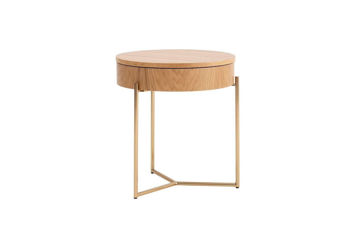 Set 2 măsuțe de cafea Islo, Diverse culori, Diverse dimensiuni - Natur - Auriu - 50x40x70 cm | SKU: 141HWR1142 | Set 2 măsuțe de cafea Islo, varianta Natur - Auriu - 50x40x70 cm, produs pentru amenajarea locuinței, disponibil online în România la CasaMob