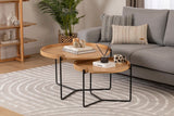 Set 2 măsuțe de cafea Mandy, Diverse culori, 60x80x51 cm - Natur | SKU: 141HWR1145 | Set 2 măsuțe de cafea Mandy, 60x80x51 cm, varianta Natur, produs pentru amenajarea locuinței, disponibil online în România la CasaMob