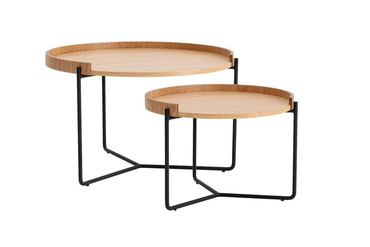Set 2 măsuțe de cafea Mandy, Diverse culori, 60x80x51 cm - Natur | SKU: 141HWR1145 | Set 2 măsuțe de cafea Mandy, 60x80x51 cm, varianta Natur, produs pentru amenajarea locuinței, disponibil online în România la CasaMob