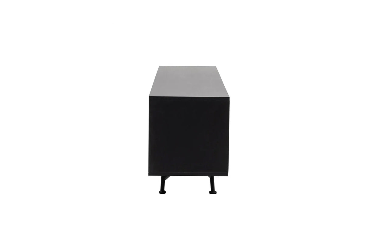 Comodă TV Nala 180, Negru, 180x40x55 cm