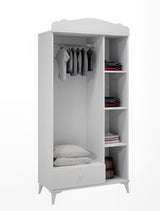 Dulap Copii Sansa, Stejar - Alb, Diverse dimensiuni - 90x40x184 cm | SKU: 142NPG1202 | Dulap Copii Sansa, Stejar - Alb, varianta 90x40x184 cm, produs pentru amenajarea locuinței, disponibil online în România la CasaMob