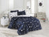 Albastru închis - Alb - 160x240 cm | SKU: 143EPJ1757 | Set Lenjerie Halley, varianta Albastru închis - Alb - 160x240 cm, produs pentru amenajarea locuinței, disponibil online în România la CasaMob