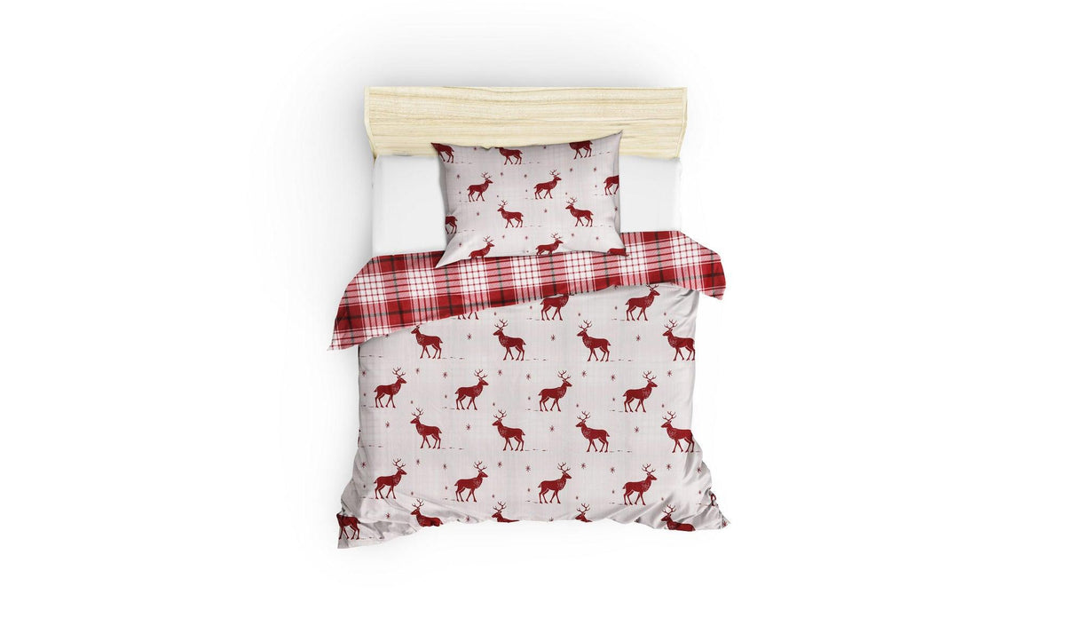 Bordo - Alb - 160x240 cm - 3 bucăți | SKU: 143EPJ1772 | Set Lenjerie Geyik, varianta Bordo - Alb - 160x240 cm - 3 bucăți, produs pentru amenajarea locuinței, disponibil online în România la CasaMob