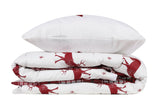 Set lenjerie de pat dublă Geyik v2, Diverse culori, 200x200 cm - Bordo - Alb | SKU: 143EPJ84251 | Set lenjerie de pat dublă Geyik v2, 200x200 cm, varianta Bordo - Alb, produs pentru amenajarea locuinței, disponibil online în România la CasaMob