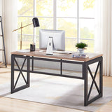 Birou Exclusive, Maro - Negru, 120x60x75 cm