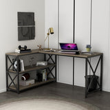 Birou Flexy L, Diverse culori, 150x120x75 cm - Maro - Negru | SKU: 145NDC1159 | Birou Flexy L, 150x120x75 cm, varianta Maro - Negru, produs pentru amenajarea locuinței, disponibil online în România la CasaMob
