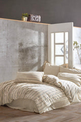 Set lenjerie de pat dublă Solaris, Diverse culori, 240x260 cm - Verde - Crem | SKU: 157SHS6359 | Set lenjerie de pat dublă Solaris, 240x260 cm, varianta Verde - Crem, produs pentru amenajarea locuinței, disponibil online în România la CasaMob