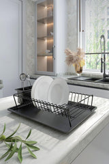 Suport pentru vase Dish Rack SM011-B, Negru, 30x11x36 cm, SKU 161WRC1110