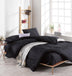Set lenjerie de pat dublă Düzboya, Negru, 220x240 cm, SKU 162ELR1406, imagine 1